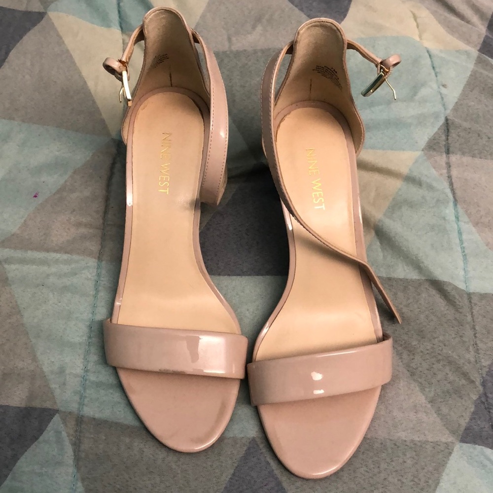 Nude leather heels - Picture 2 of 4